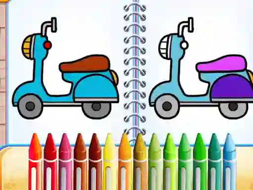 بازی Cute Bike Coloring Book آنلاین