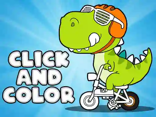 بازی Click And Color Dinosaurs آنلاین