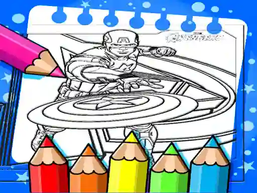 بازی Captain America Coloring Book آنلاین