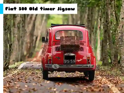 بازی Fiat 500 Old Timer Jigsaw آنلاین
