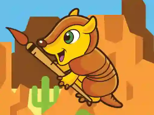 بازی Happy Armadillo Coloring آنلاین