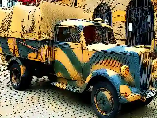 بازی Army Trucks Jigsaw آنلاین