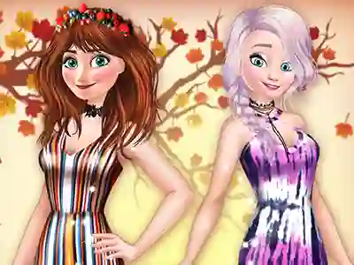 بازی Princesses BFFs Fall Party آنلاین
