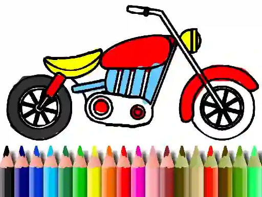 بازی Back To School: Motorbike Coloring آنلاین