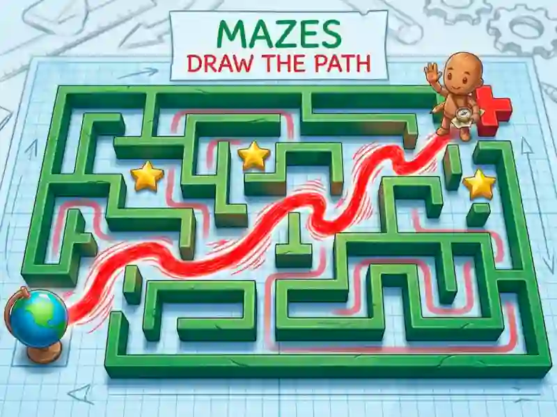 بازی Mazes Draw The Path آنلاین