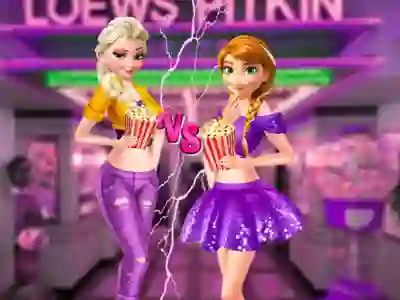 بازی Ellie and Annie Movie Night آنلاین