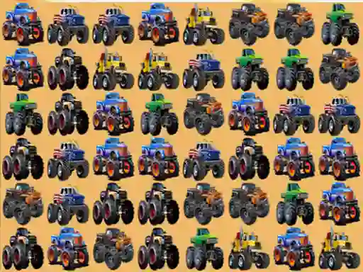 بازی Monsters Trucks Match 3 آنلاین