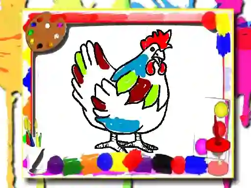 بازی Chicken Coloring Book آنلاین