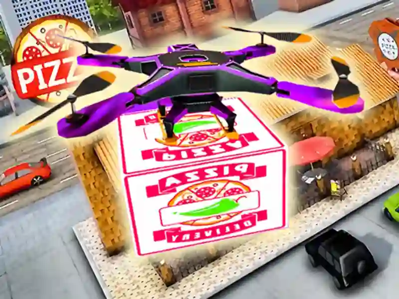 بازی Drone Pizza Delivery Simulator آنلاین