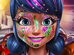 بازی Dotted girl new year makeup آنلاین
