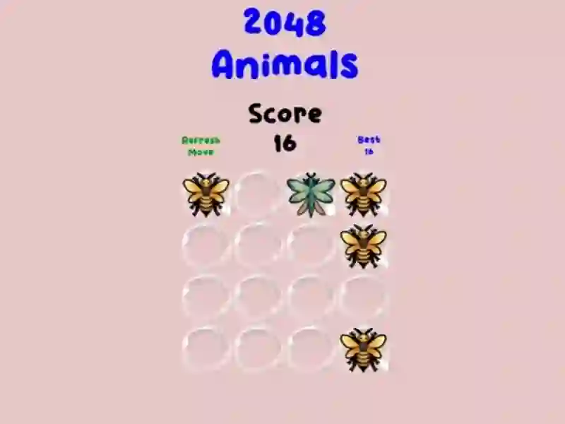 بازی 2048 Animals آنلاین