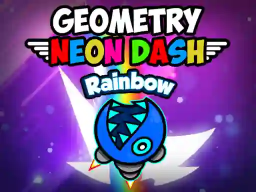 بازی Geometry neon dash rainbow آنلاین