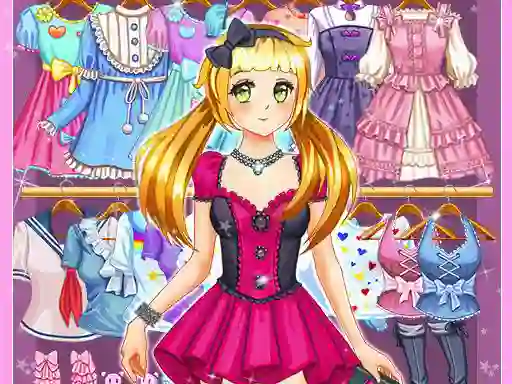 بازی Anime Kawaii Dress Up آنلاین