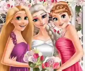 بازی Eliza and princesses wedding آنلاین