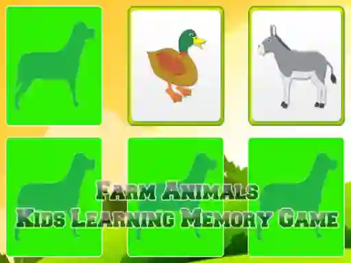 بازی Farm Animals Kids Learning  Memory آنلاین
