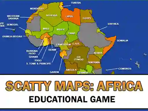 بازی Scatty Maps Africa آنلاین