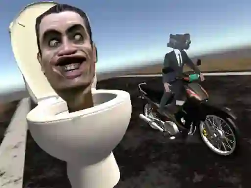 بازی Skibidi Toilet Moto Bike Racing 2 آنلاین
