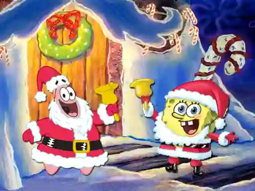 بازی SpongeBob Christmas Jigsaw Puzzle آنلاین