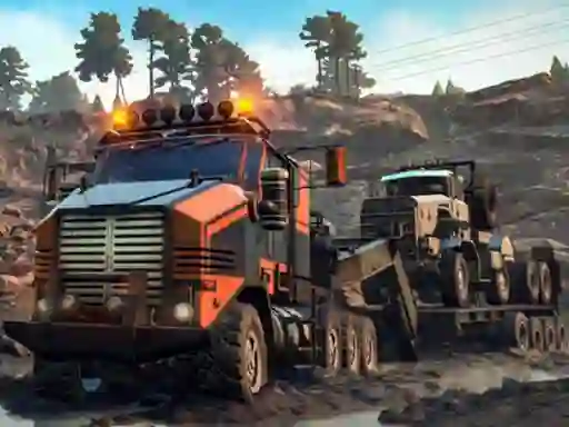 بازی Trucks in Mud Jigsaw آنلاین