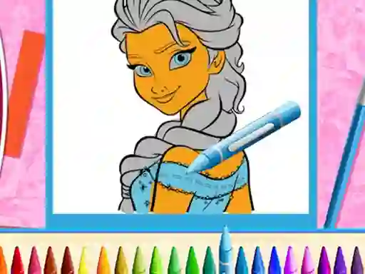 بازی The Princess Sisters Coloring آنلاین