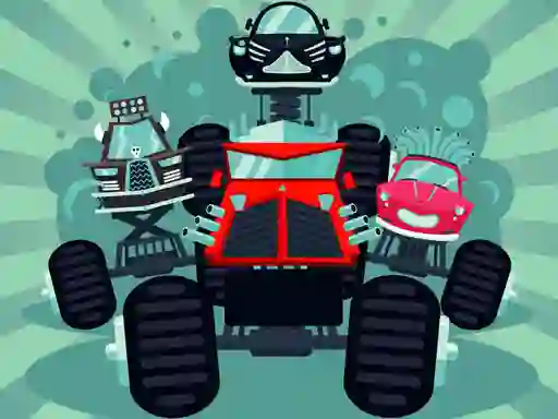 بازی Crazy Monster Trucks Memory آنلاین