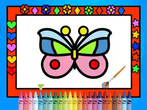 بازی Color and Decorate Butterflies آنلاین