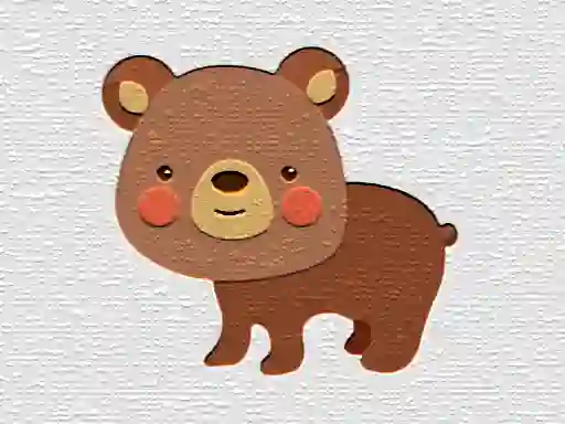 بازی Cartoon Bear Puzzle آنلاین