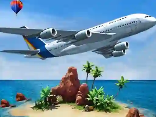 بازی Air plane Simulator Island Travel آنلاین