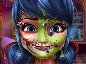 بازی Dotted Girl Halloween Makeup آنلاین