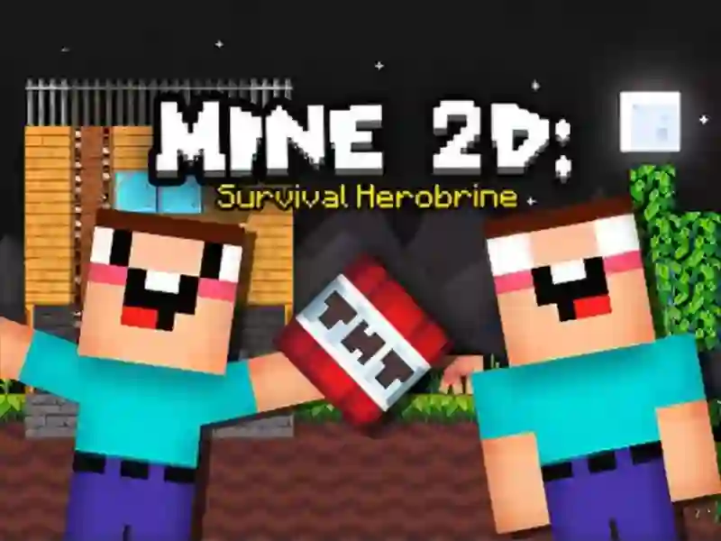بازی Mine 2D Survival Herobrine آنلاین