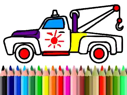 بازی Back To School: Trucks Coloring آنلاین