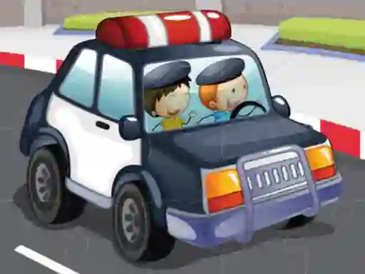 بازی Police cars jigsaw آنلاین