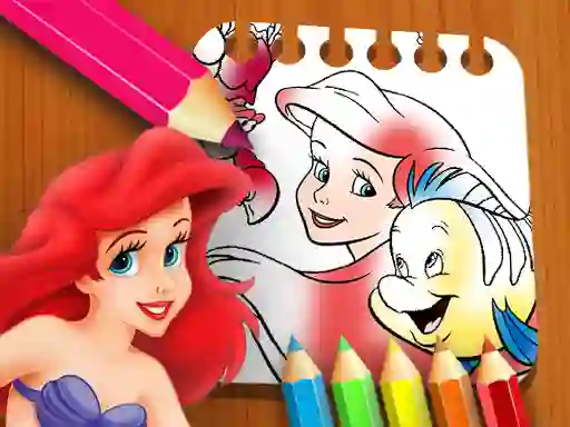 بازی The Little Mermaid Coloring Book آنلاین