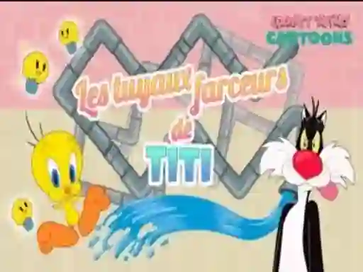 بازی Looney Tunes Cartoons Les tuyaux farceurs de Titi آنلاین