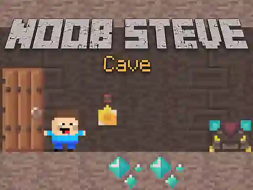 بازی Noob Steve Cave آنلاین