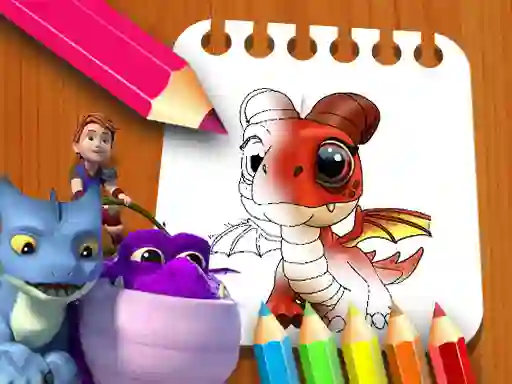 بازی Dragon Rescue Riders Coloring Book آنلاین