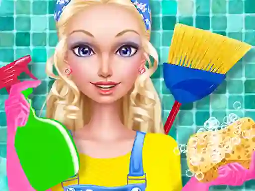 بازی Fashion Doll House Cleaning آنلاین