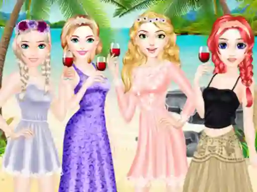 بازی School Graduation Beach Party آنلاین