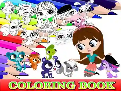 بازی Coloring Book for Littlest Pet Shop آنلاین