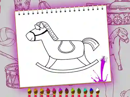بازی Coloring Book: Toy Shop آنلاین