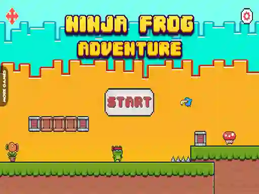بازی Ninja Frog Adventure آنلاین