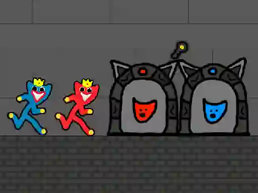 بازی Red and Blue Stickman Huggy 2 آنلاین