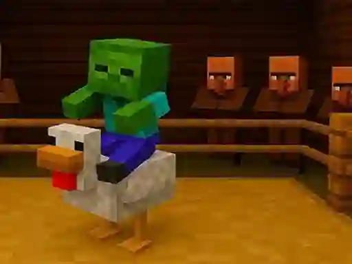بازی Chicken Jockey hidden lava chicken آنلاین