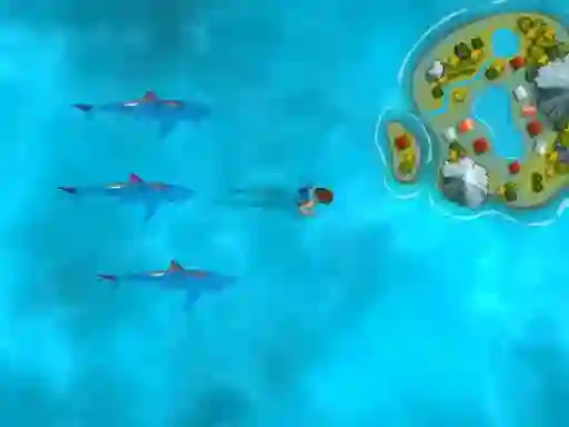 بازی Survive the Sharks آنلاین