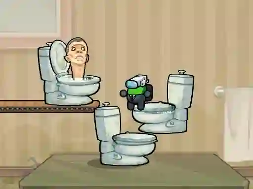 بازی Impostor Jump Skibidi Toilet آنلاین