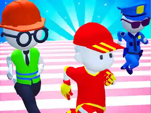 بازی Knockout Fall Guys 3D Run Royale Race آنلاین