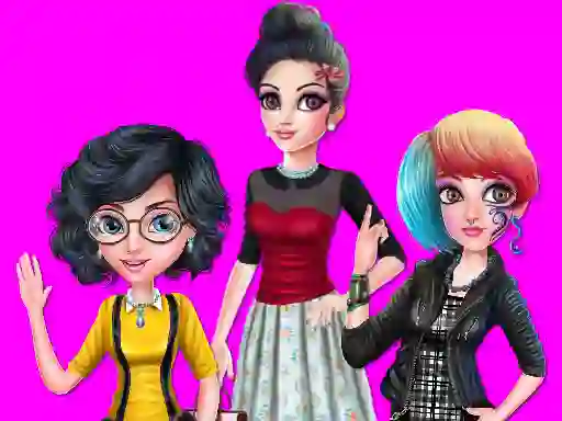 بازی College Girl Squad Fashion Dressup آنلاین