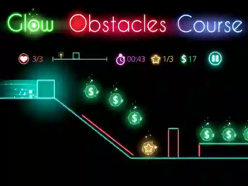 بازی Glow obstacle course آنلاین