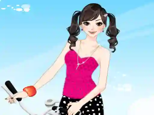 بازی Bicycle Girl Dressup آنلاین