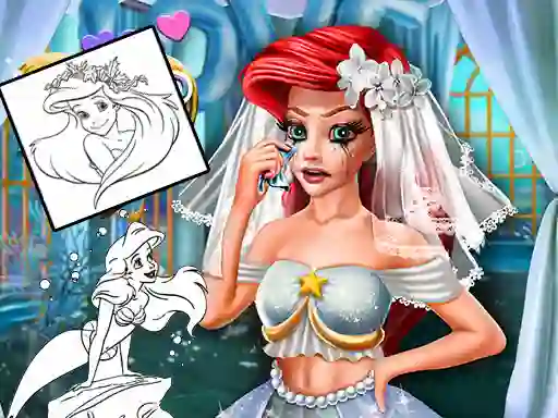 بازی Coloring Book for Ariel Mermaid آنلاین